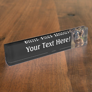 HumpDay Camel Feasting on Green Grass Personalised Nameplate