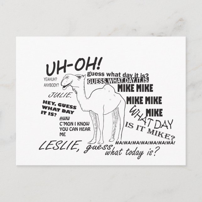 HUMPDAY postcard (Front)