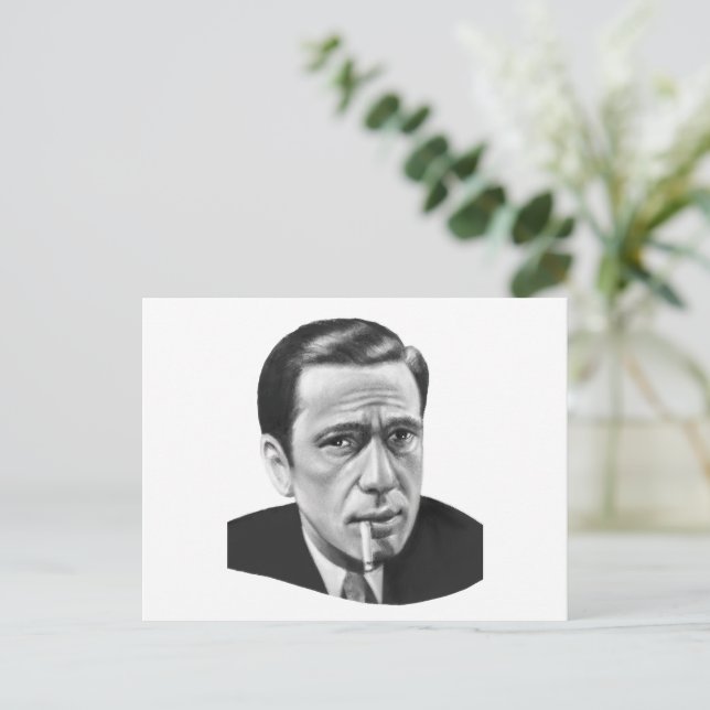 Humphrey Bogart Postcard (Standing Front)
