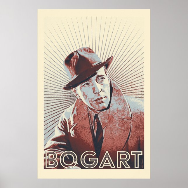 Humphrey Bogart Vector Artwork Poster (Front)