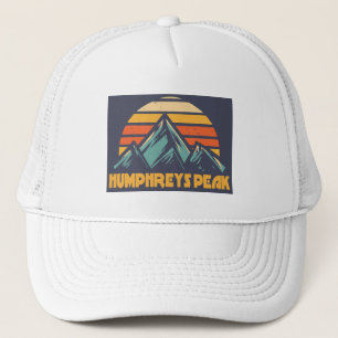 Humphreys Peak Arizona Retro Turquoise Trucker Hat