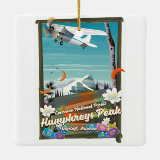 Humphreys Peak,Humphreys Peak,Flagstaff,Arizona Ceramic Ornament