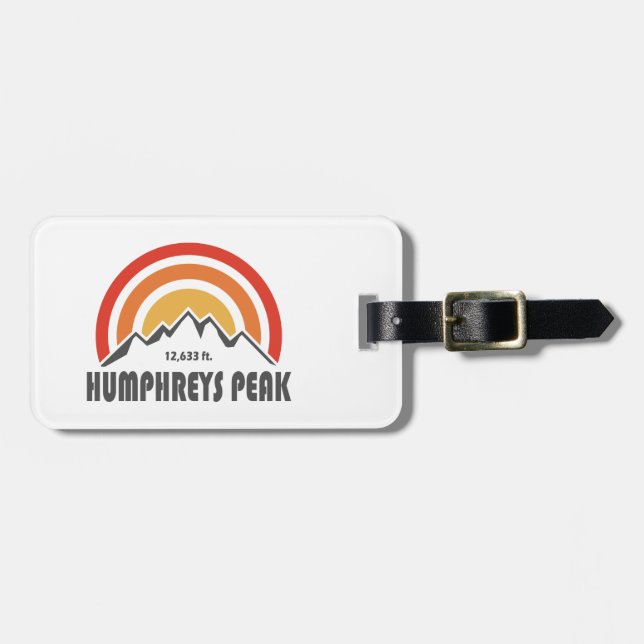 Humphreys Peak Luggage Tag (Front Horizontal)