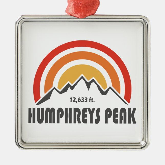 Humphreys Peak Metal Tree Decoration (Front)