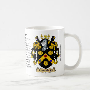 Humphries, the Origin, the Meaning and the Crest Coffee Mug