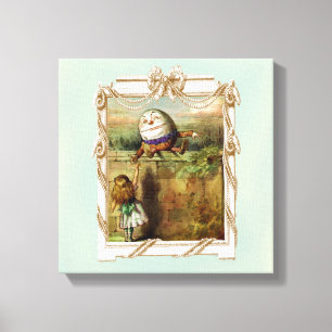 Humpty Dumpty and Alice Canvas Print