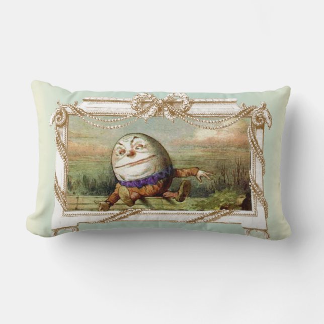 Humpty Dumpty and Alice Lumbar Cushion (Front)