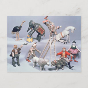 Humpty Dumpty Circus acrobats and menagerie Postcard