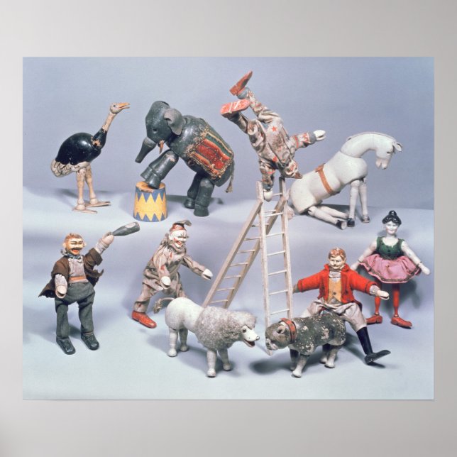 Humpty Dumpty Circus acrobats and menagerie Poster (Front)