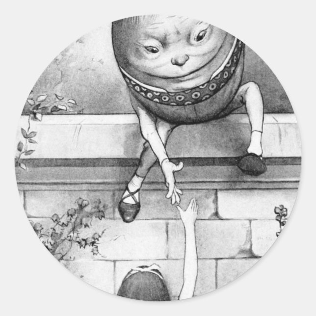 Humpty Dumpty Classic Round Sticker (Front)