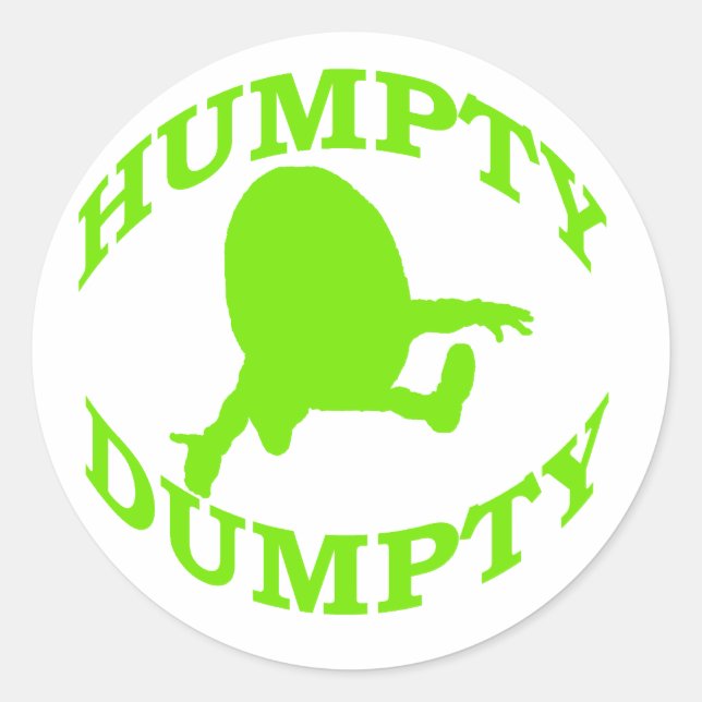 Humpty Dumpty Classic Round Sticker (Front)