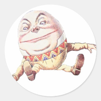 Humpty Dumpty Colour Classic Round Sticker