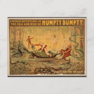 Humpty Dumpty, 'Coral Grotto of Light' Retro Theat Postcard