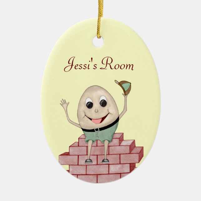 Humpty Dumpty (Door Hanger) Ceramic Tree Decoration (Front)