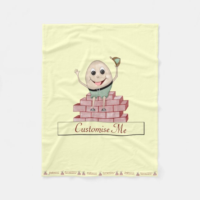Humpty Dumpty Fleece Blanket (Front)