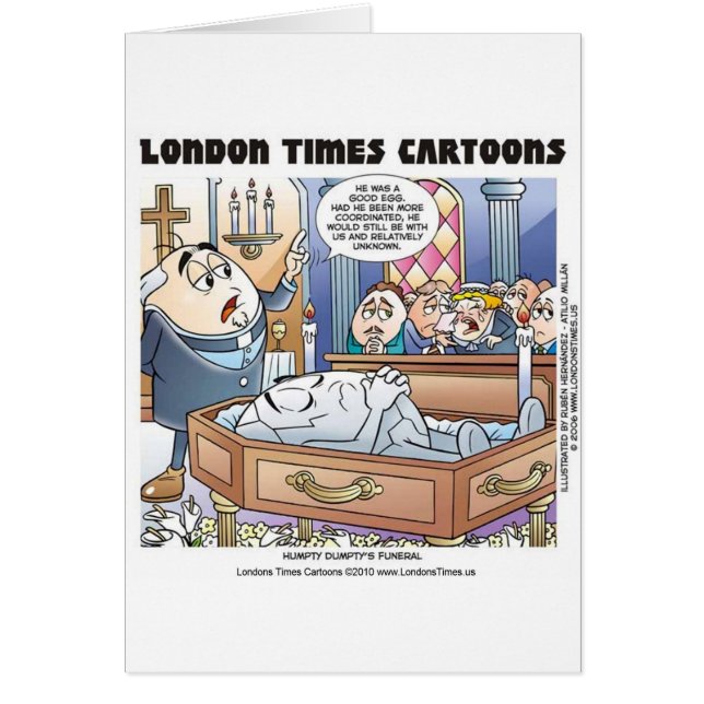 Humpty Dumpty Funeral Funny Gifts Tees Collectable (Front)