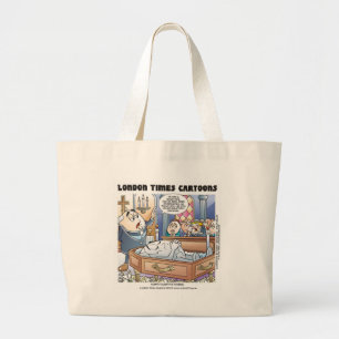 Humpty Dumpty Funeral Funny Gifts Tees Collectable Large Tote Bag