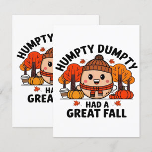 Humpty Dumpty, Funny Thanksgiving Enclosure Card