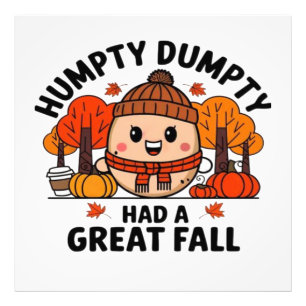 Humpty Dumpty, Funny Thanksgiving Photo Print