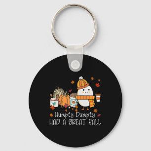 Humpty Dumpty Had A Great Fall Autumn Leaves Thank Key Ring
