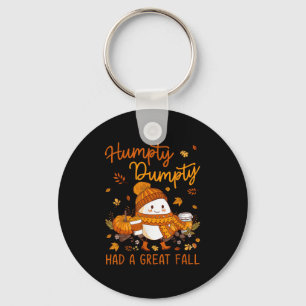 Humpty Dumpty Had A Great Fall Thanksgiving Autumn Key Ring
