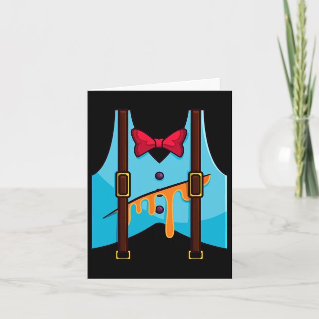 Humpty Dumpty Halloween Costume  Card (Front)