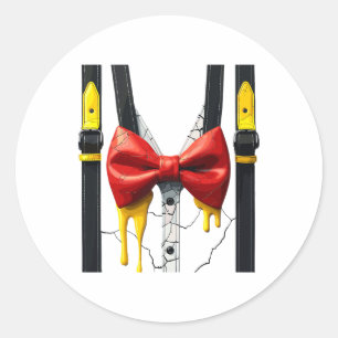 Humpty Dumpty Halloween Costume Cracked Egg  Classic Round Sticker