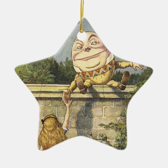 Humpty Dumpty Holiday Ornimate Ceramic Tree Decoration (Front)