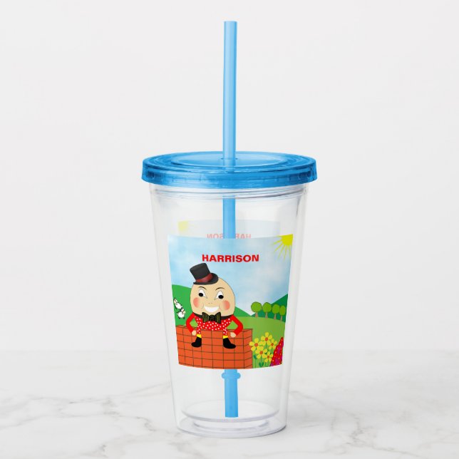 Humpty Dumpty Kids Nursery Rhyme Cute Acrylic Tumbler (Front)