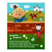 Humpty Dumpty Nursery Rhyme Classroom Poster