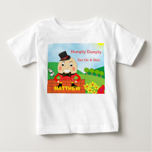 Humpty Dumpty Nursery Rhyme Cute Personalised Baby T-Shirt