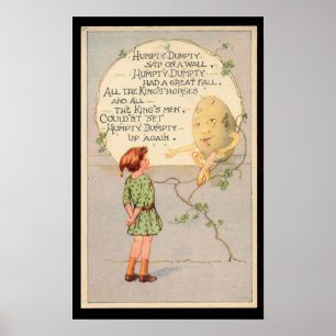 Humpty Dumpty Nursery Rhyme Poster