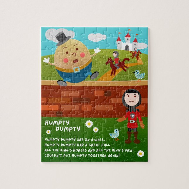 Humpty Dumpty Nursery Rhyme Puzzle (Vertical)