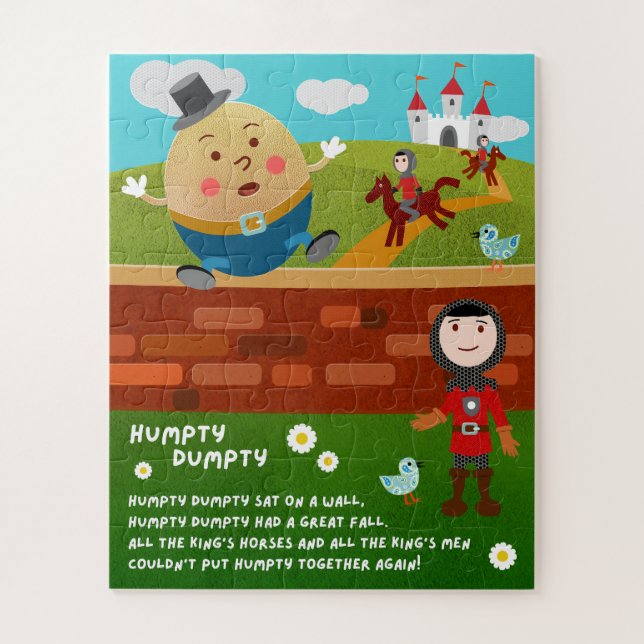 Humpty Dumpty Nursery Rhyme Puzzle (Vertical)