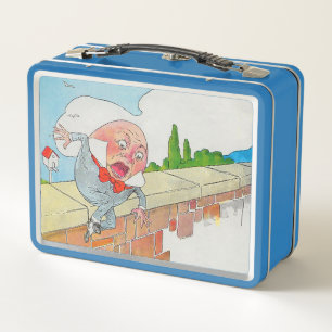 Humpty Dumpty on Wall Mother Goose Nursery Rhyme Metal Lunch Box