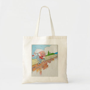 Humpty Dumpty on Wall Mother Goose Nursery Rhyme Tote Bag
