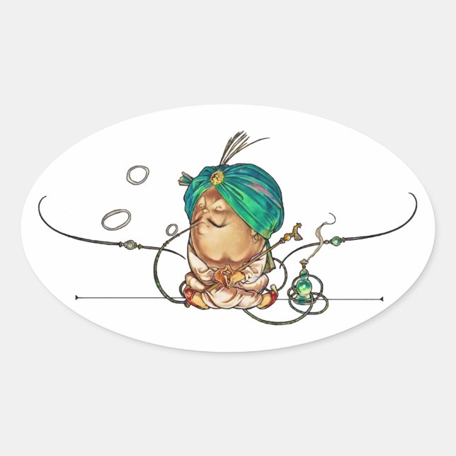 Humpty Dumpty Oval Sticker (Front)