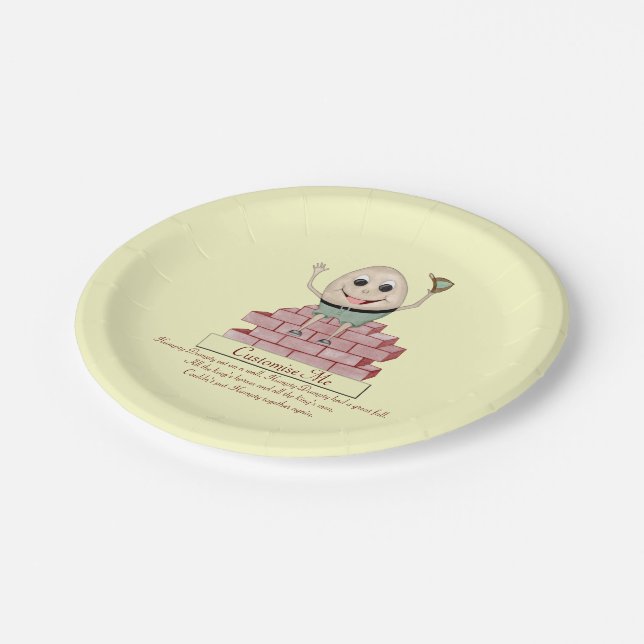 Humpty Dumpty Paper Plate (Angled)