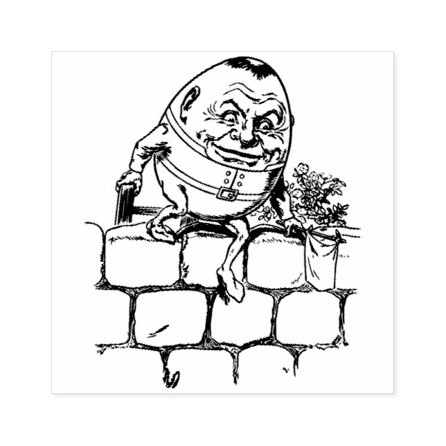 Humpty Dumpty Rubber Stamp (Imprint)