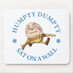 HUMPTY DUMPTY SAT ON A WALL - NURSERY RHYME MOUSE MAT