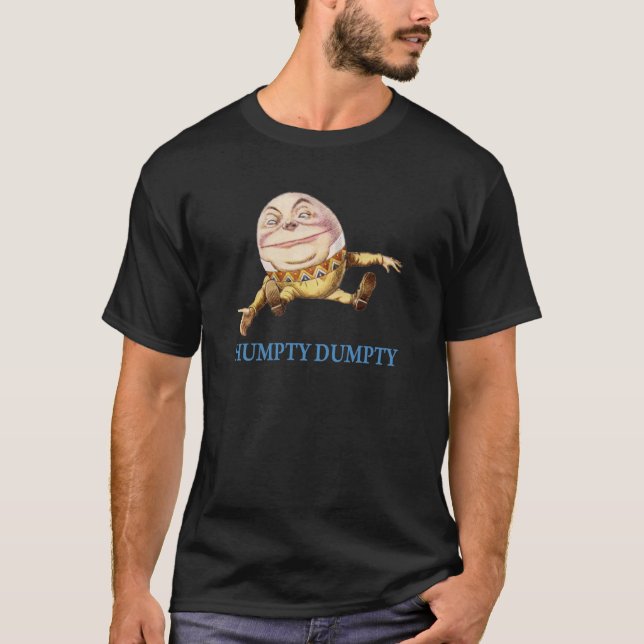 HUMPTY DUMPTY SAT ON A WALL - NURSERY RHYME T-Shirt (Front)