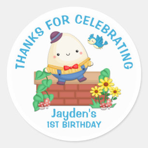 Humpty Dumpty Sits on a Wall stickers