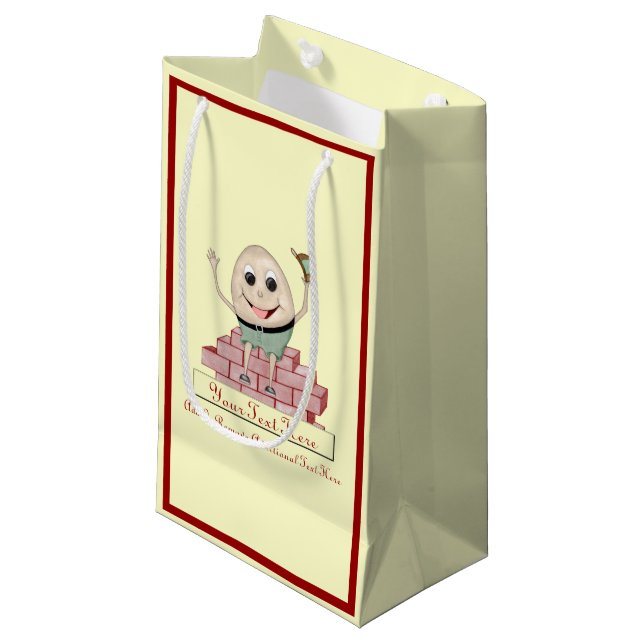 Humpty Dumpty Small Gift Bag (Front Angled)