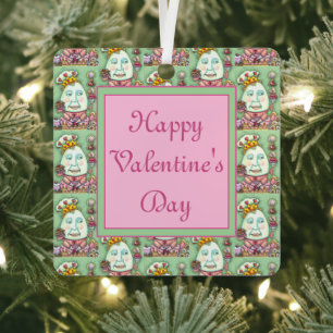 HUMPTY KING OF HEARTS AND CONFECTIONS, VALENTINE METAL TREE DECORATION