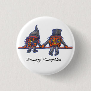 Humpty Pumpkins...button 3 Cm Round Badge