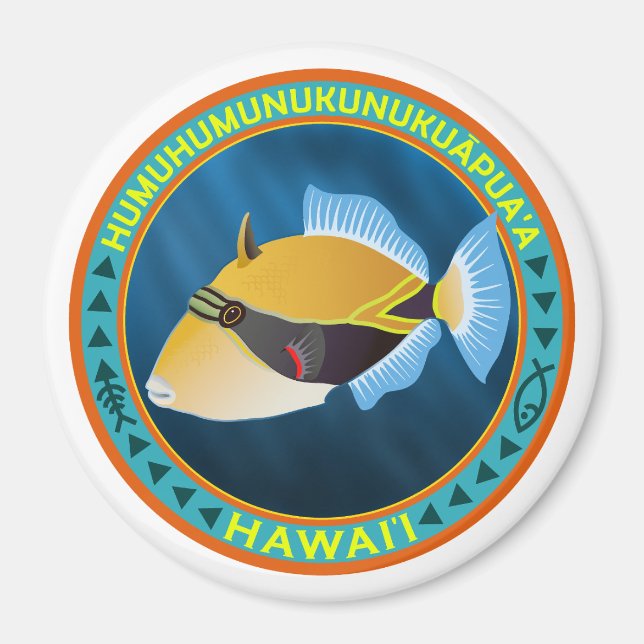 Humu Hawaii State Fish Magnet (Front)