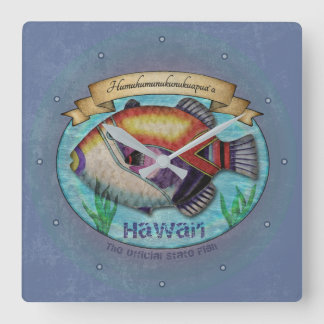 Humuhumunukunukuapua'a Square Wall Clock