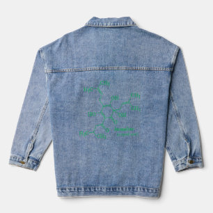 Humulone Molecule Hophead  For Beer Geek Ipa Lover Denim Jacket