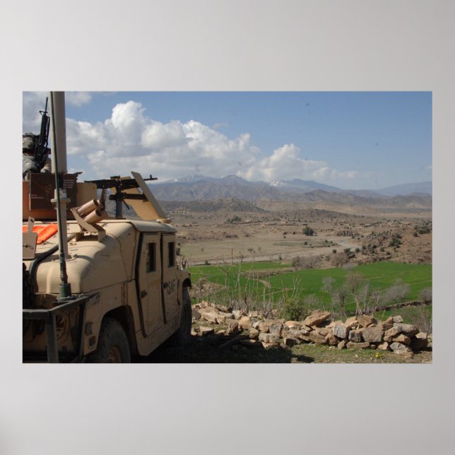 Humvee in Afghanistan Poster (Front)
