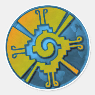 Hunab Ku Earth Classic Round Sticker